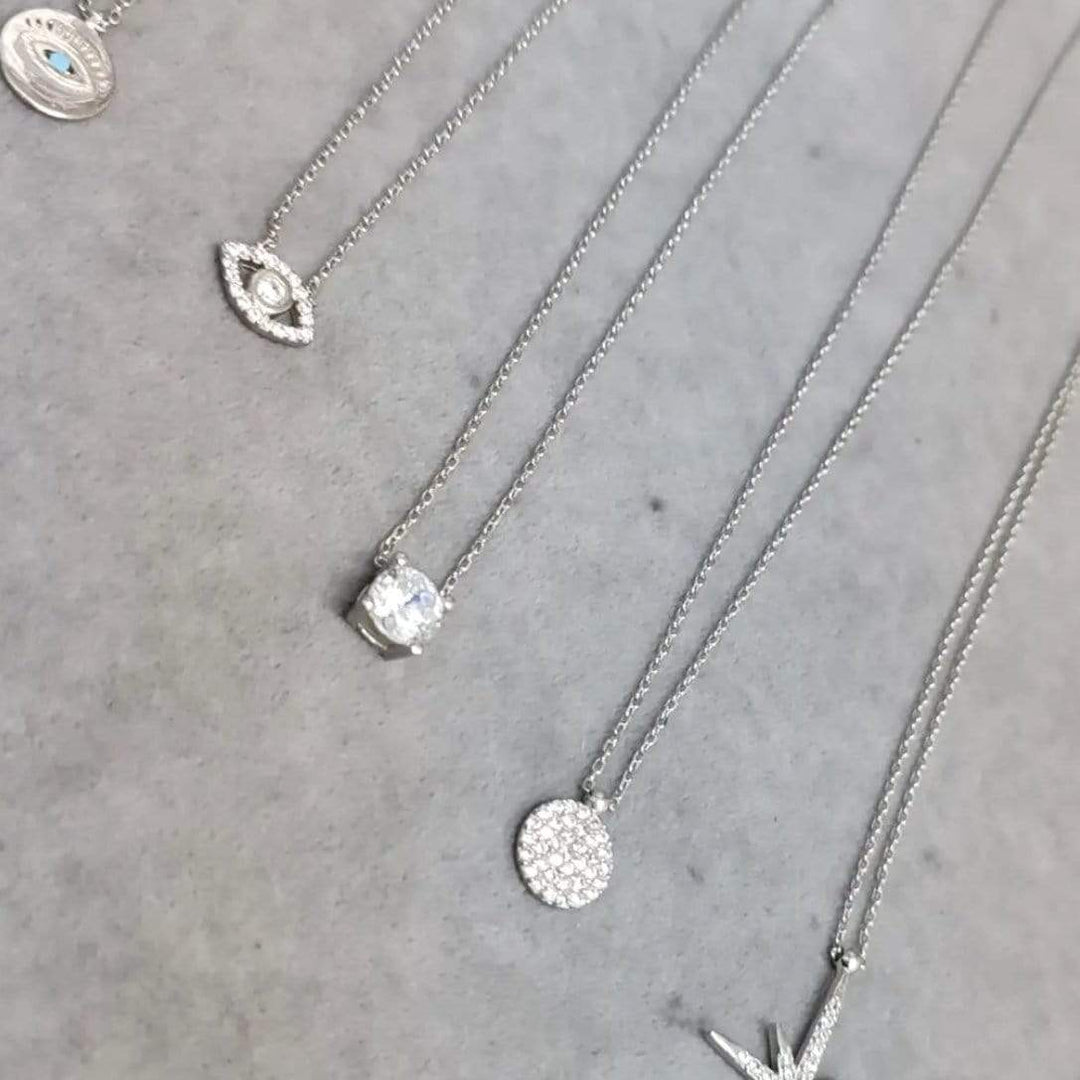 Mathieu Blanchard Chaîne Argent Collier Scintillant Evil Eye en argent sterling