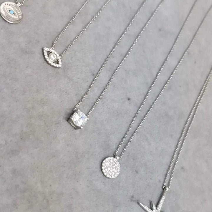 Mathieu Blanchard Chaîne Argent Collier Scintillant Evil Eye en argent sterling
