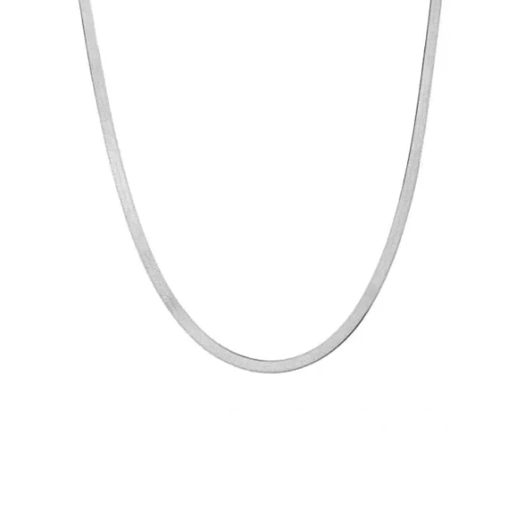 Mathieu Blanchard Chaîne Chaîne minimaliste mailles anglaise 3mm en argent sterling