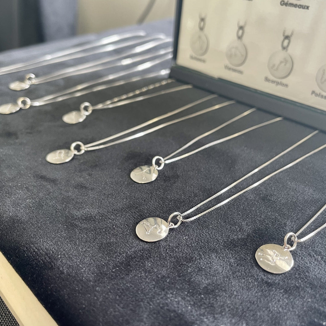 Mathieu Blanchard Chaîne Collier Constellation Zodiaque en argent sterling