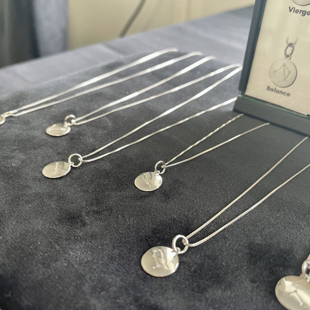 Mathieu Blanchard Chaîne Collier Constellation Zodiaque en argent sterling