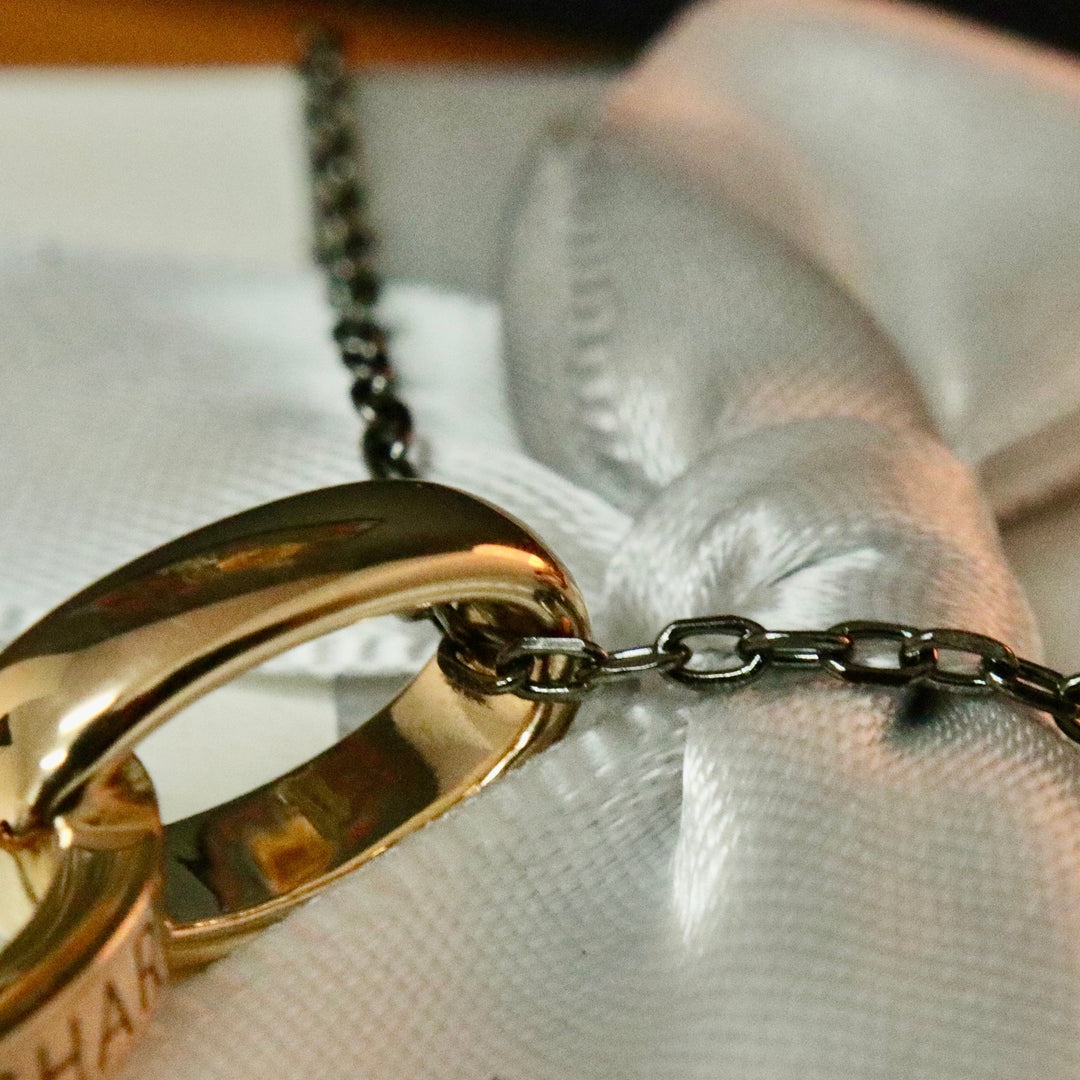 Mathieu Blanchard Collier Union en argent sterling et or 14K