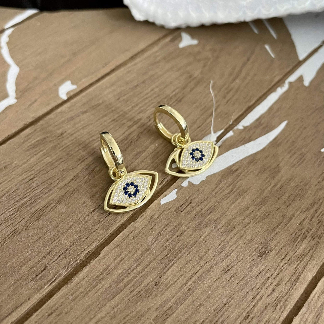 Mathieu Blanchard Doré Boucles d'oreilles Huggies en argent sterling