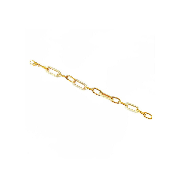 Mathieu Blanchard Doré Bracelet Chaîne massive Scintillante en argent sterling