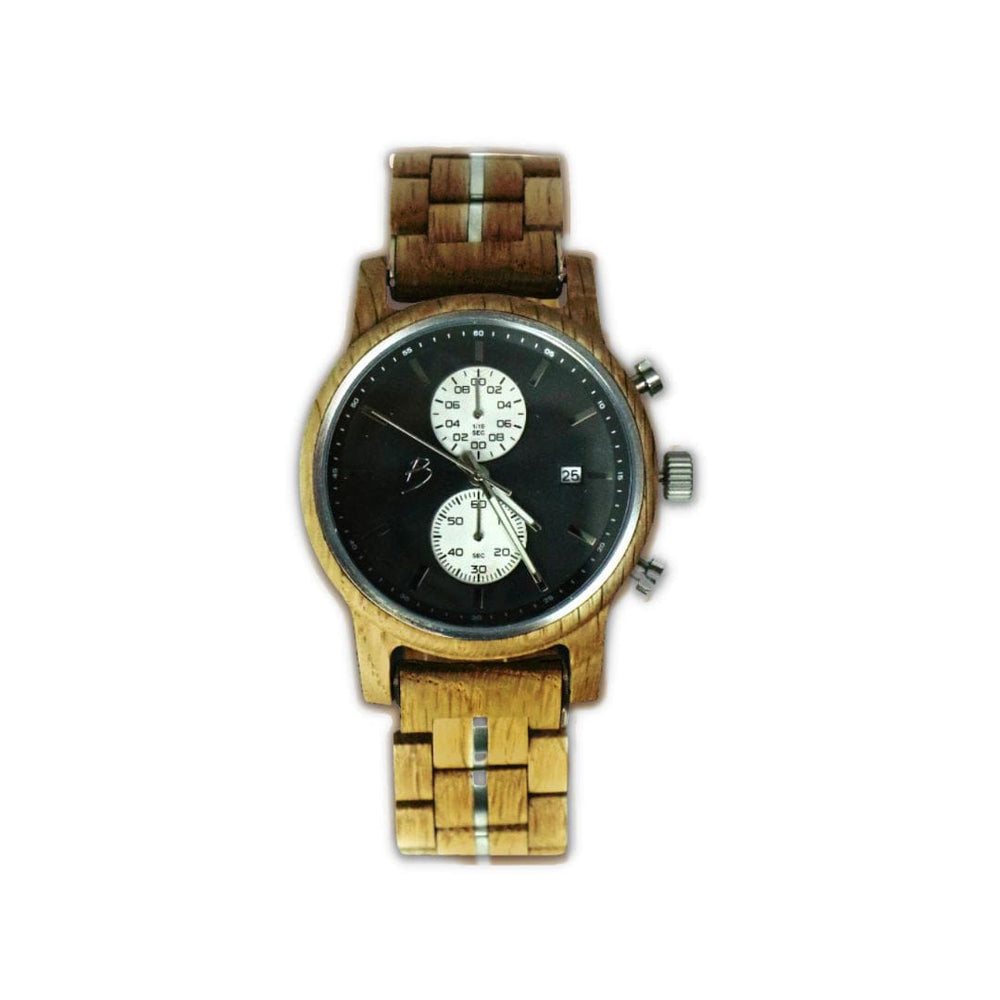 Mathieu Blanchard Montres Chêne provenant de baril de whisky Montre Arnold en bois de baril de Whisky recyclé