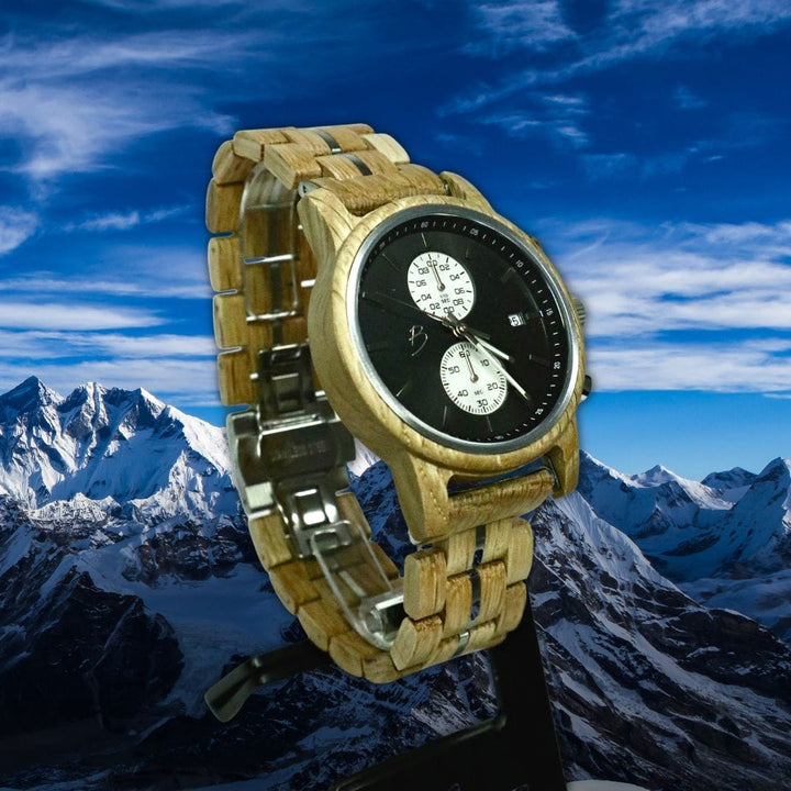 Mathieu Blanchard Montres Chêne provenant de baril de whisky Montre Arnold en bois de baril de Whisky recyclé