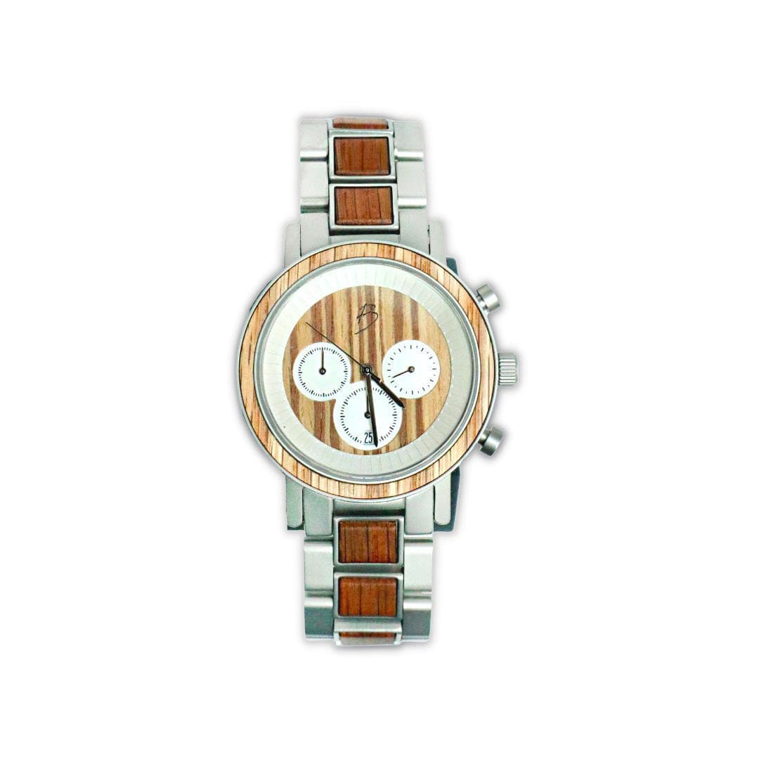 Mathieu Blanchard Montres Chêne provenant de baril de whisky Montre Harrison en bois de whisky recyclé