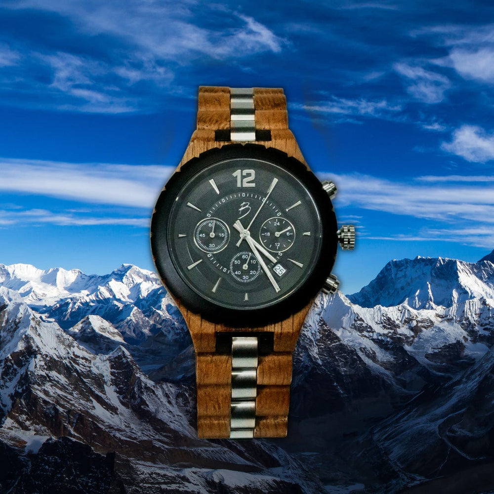 Mathieu Blanchard Montres Chêne provenant de baril de whisky Montre Le Roy en bois de baril whisky recyclé