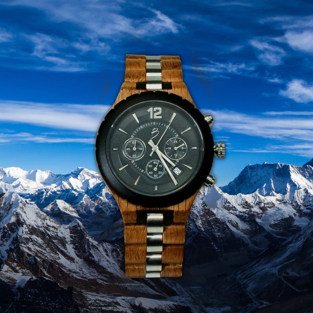 Mathieu Blanchard Montres Chêne provenant de baril de whisky Montre Le Roy en bois de baril whisky recyclé