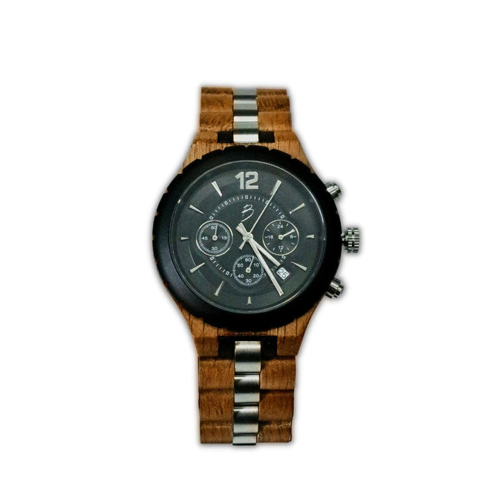 Mathieu Blanchard Montres Chêne provenant de baril de whisky Montre Le Roy en bois de baril whisky recyclé