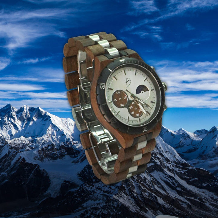 Mathieu Blanchard Montres Noyer Montre Berthoud en bois de noyer