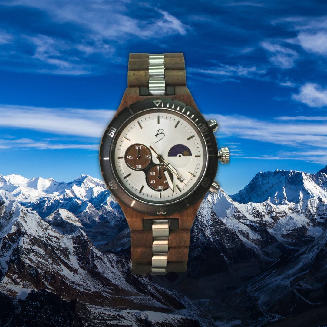 Mathieu Blanchard Montres Noyer Montre Berthoud en bois de noyer