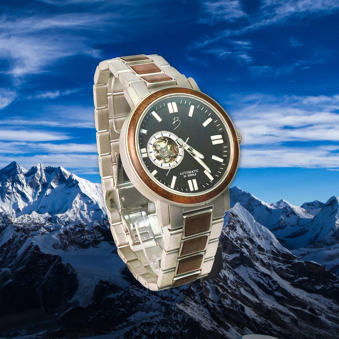 Mathieu Blanchard Montres Noyer Montre Copernic en bois de noyer