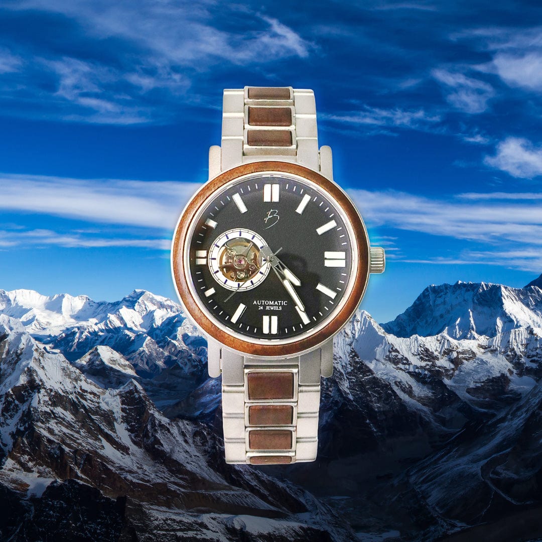 Mathieu Blanchard Montres Noyer Montre Copernic en bois de noyer