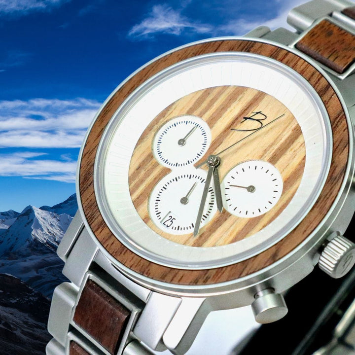 Mathieu Blanchard Montres Noyer Montre Harrison en bois de noyer