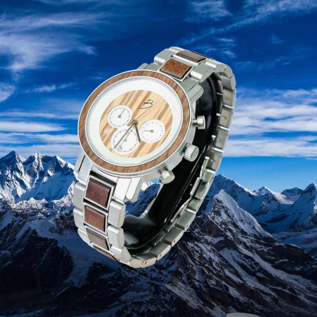 Mathieu Blanchard Montres Noyer Montre Harrison en bois de noyer