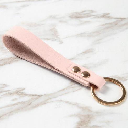 Mathieu Blanchard Rose Porte-clef en cuir Minimaliste