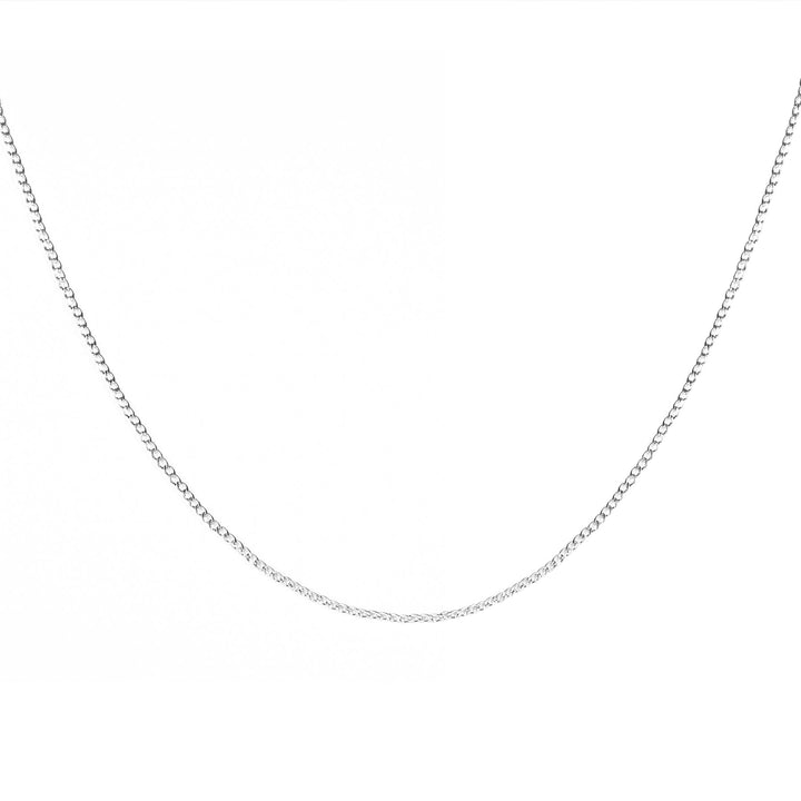 Mia bijoux Bracelets de cheville Chaîne cou (46 cm + extension de 5 cm) / Argent Chaine Gourmette - Missy 2.5mm en acier 7, 9 ou 18 pouces