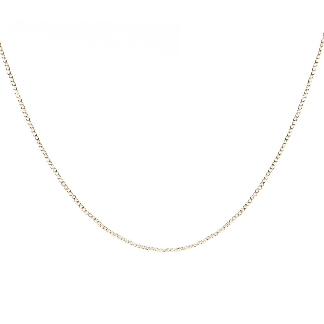 Mia bijoux Bracelets de cheville Chaîne cou (46 cm + extension de 5 cm) / Doré Chaine Gourmette - Missy 2.5mm en acier 7, 9 ou 18 pouces