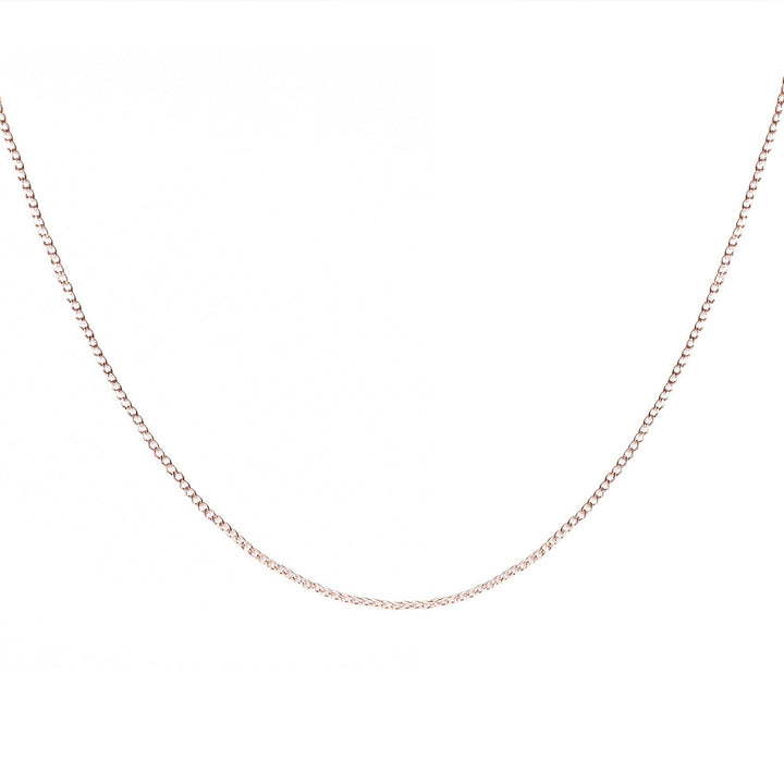 Mia bijoux Bracelets de cheville Chaîne cou (46 cm + extension de 5 cm) / Rosé Chaine Gourmette - Missy 2.5mm en acier 7, 9 ou 18 pouces