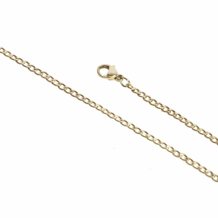 Mia bijoux Bracelets de cheville Chaine Gourmette - Missy 2.5mm en acier 7, 9 ou 18 pouces