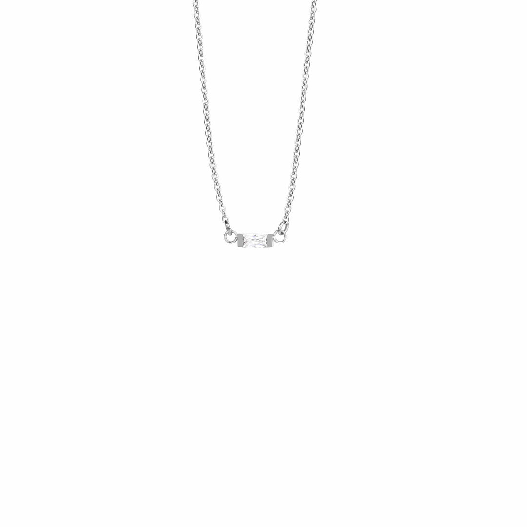 Mia Bijoux Pendants Argent Collier Grace CZ en acier