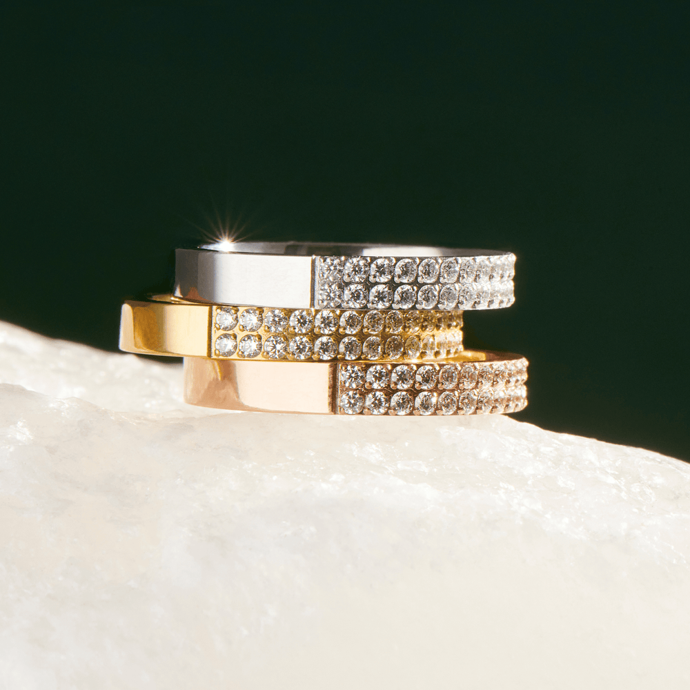 Mia Bijoux Rings Bague Tina en acier