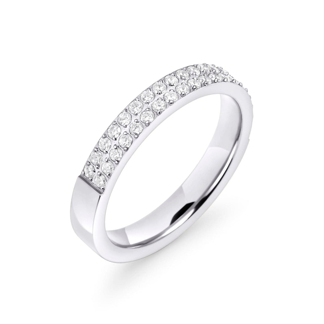 Mia Bijoux Rings Grandeur 6 / Argent Bague Tina en acier