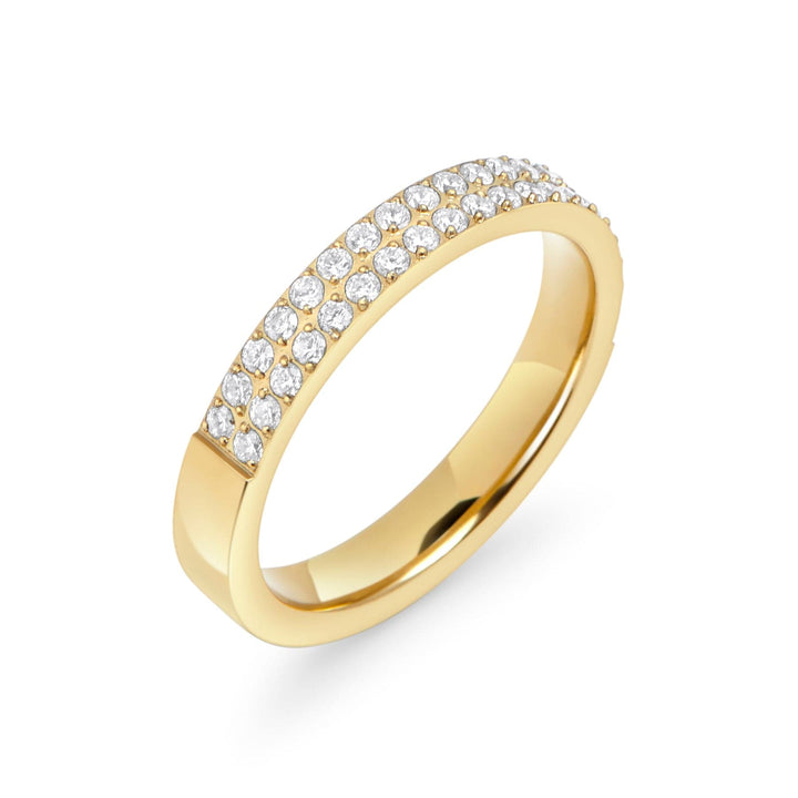 Mia Bijoux Rings Grandeur 6 / Doré Bague Tina en acier