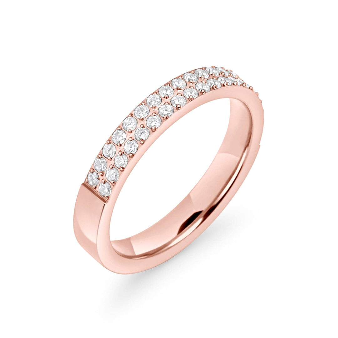 Mia Bijoux Rings Grandeur 6 / Rosé Bague Tina en acier