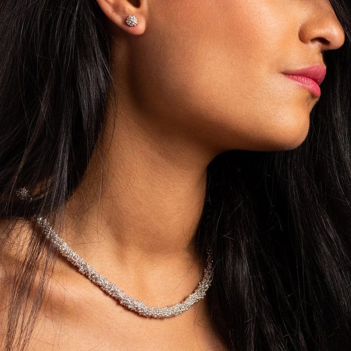 Michaud Michaud Boucles d'oreille Boutons d'oreille ShikShok classique en argent