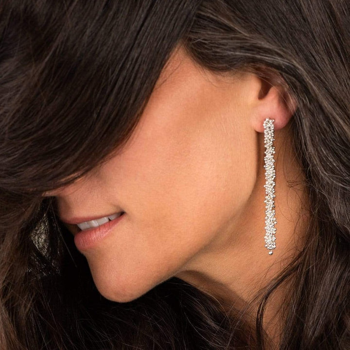 Michaud Michaud Boucles d'oreille naturel Pendants d'oreilles ShikShok longs en argent