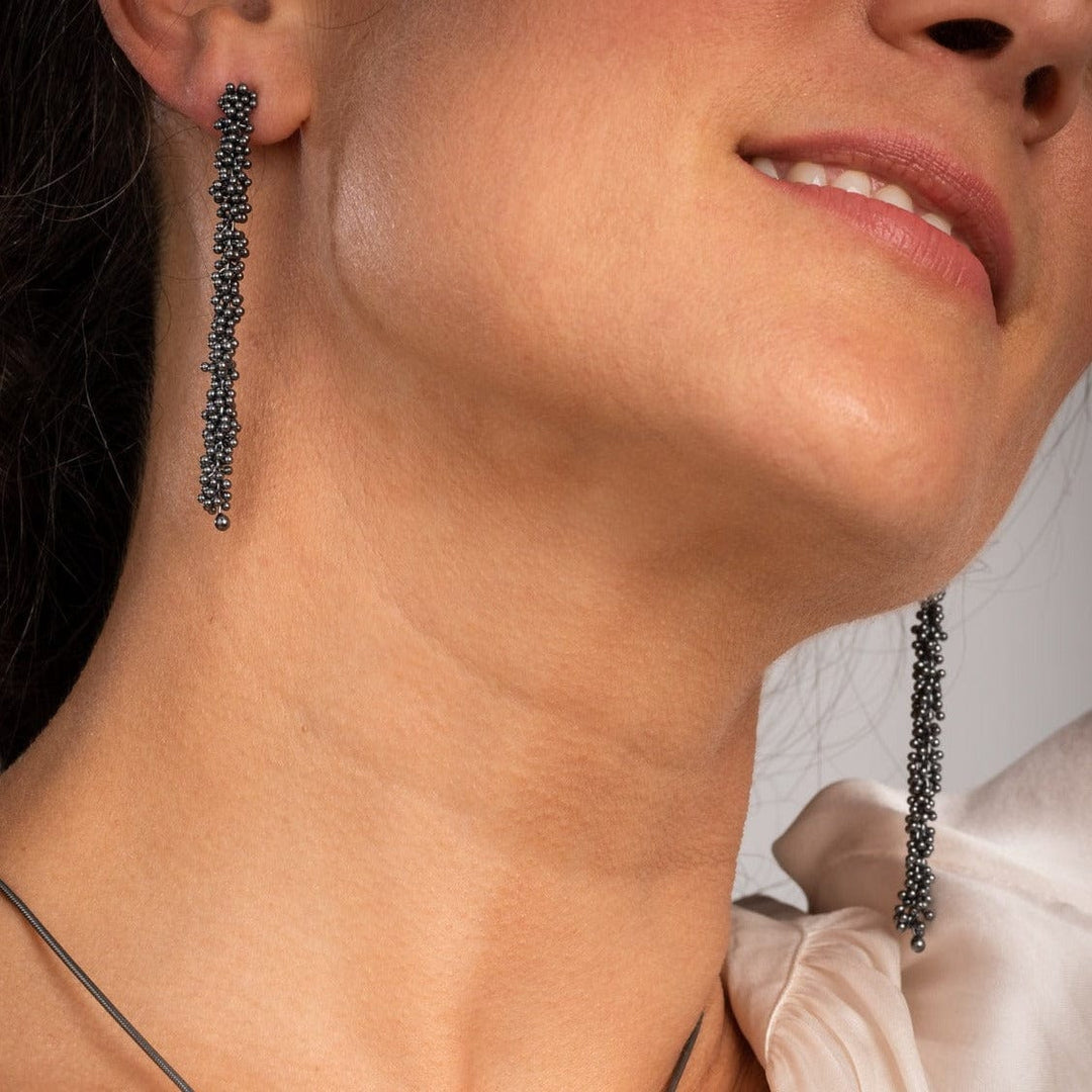 Michaud Michaud Boucles d'oreille Pendants d'oreilles ShikShok longs en argent