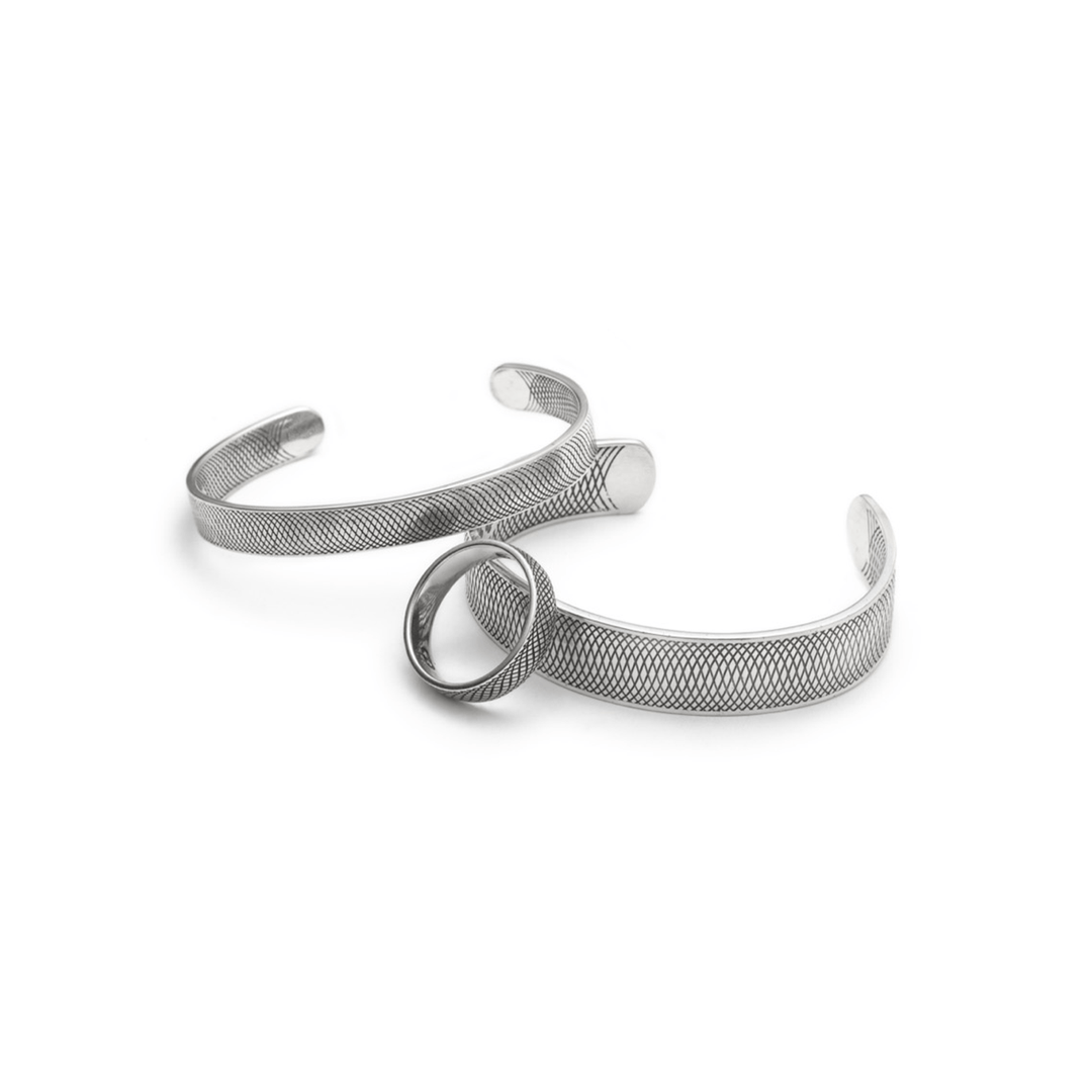 Michaud Michaud Bracelet Bague Cassivi en argent sterling