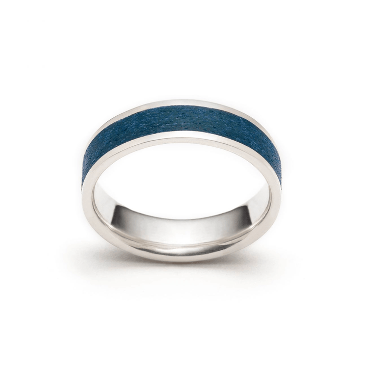 Michaud Michaud Bracelet Bague large Manic bleu lapis en argent sterling