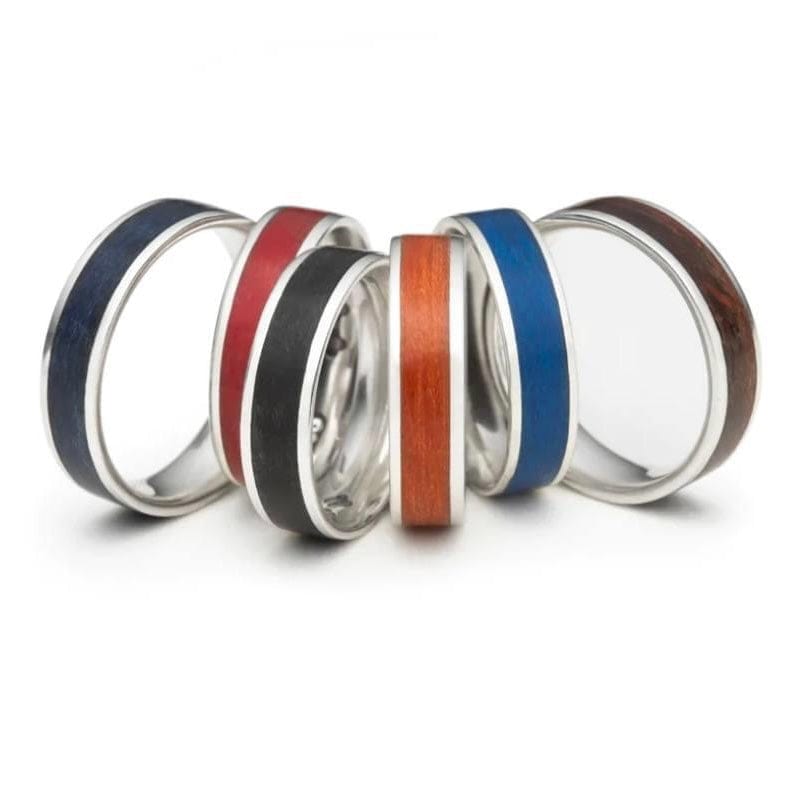 Michaud Michaud Bracelet Bague large Manic brune en argent sterling