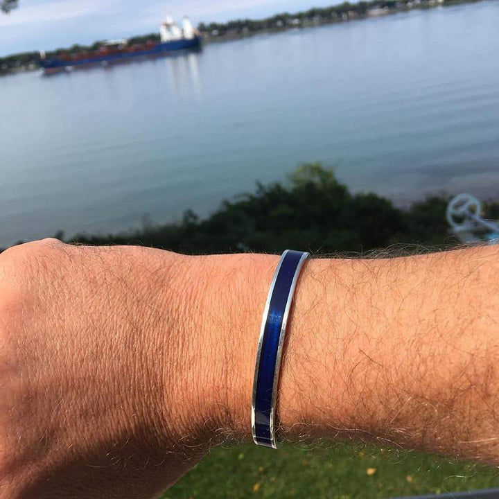 Michaud Michaud Bracelet Bracelet Manic bleu lapis en argent sterling