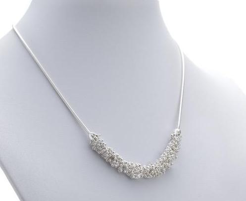 Michaud Michaud Colliers Collier avec quatre pouces de Shikshok classique en argent