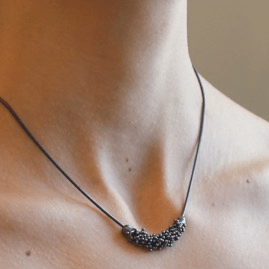 Michaud Michaud Colliers Collier avec un pouce de Shikshok classique en argent