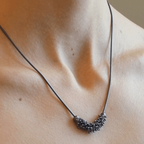 Michaud Michaud Colliers Collier avec un pouce de Shikshok classique en argent