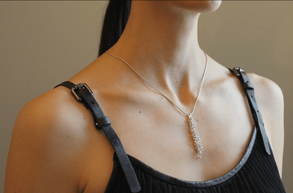 Michaud Michaud Colliers Collier ShikShok en argent oxydé