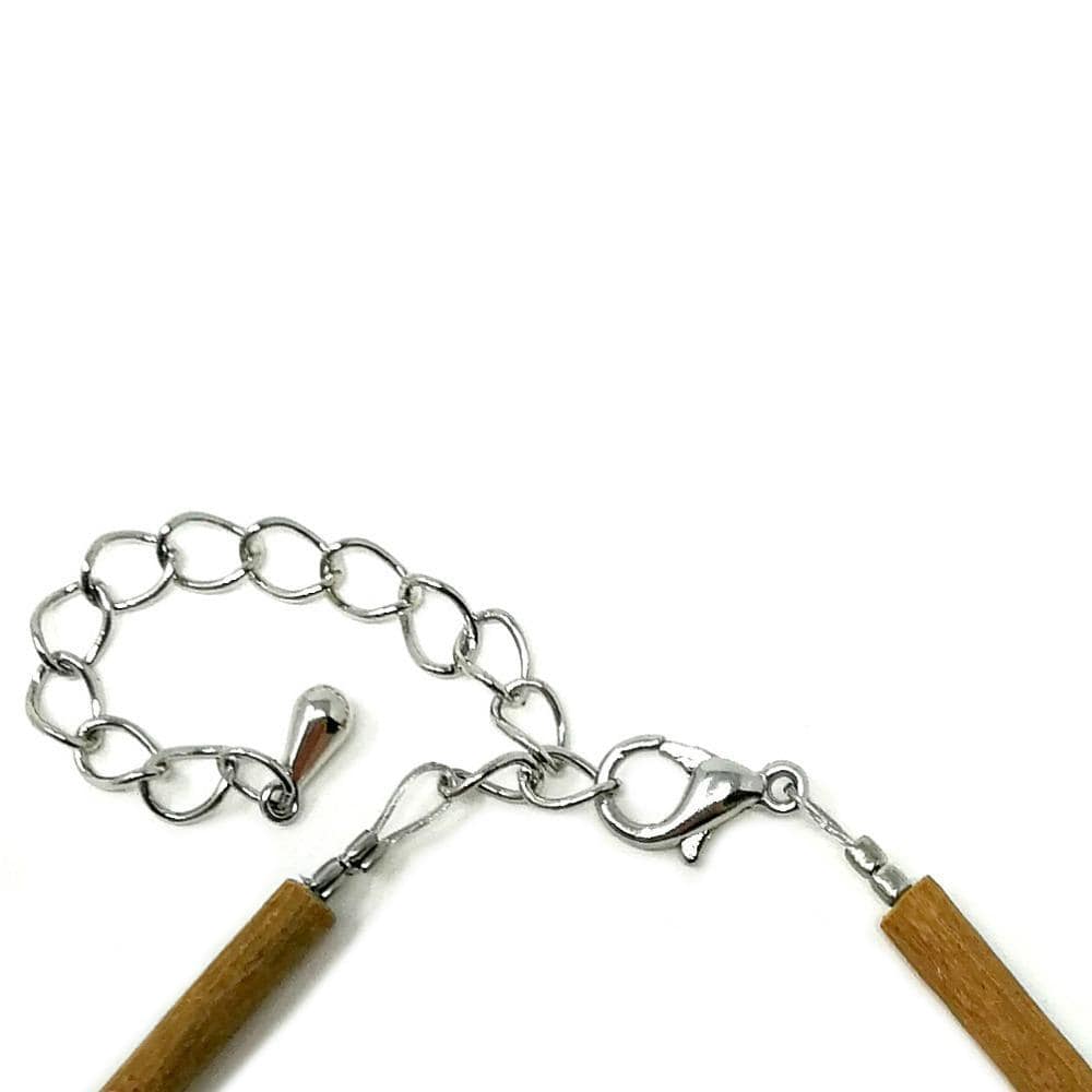 Pur Noisetier | Pure Hazelwood Les bijoux Taille unique (9.5" à 10.5" | 24 à 27 cm) Bracelet de cheville en bois de noisetier et perles