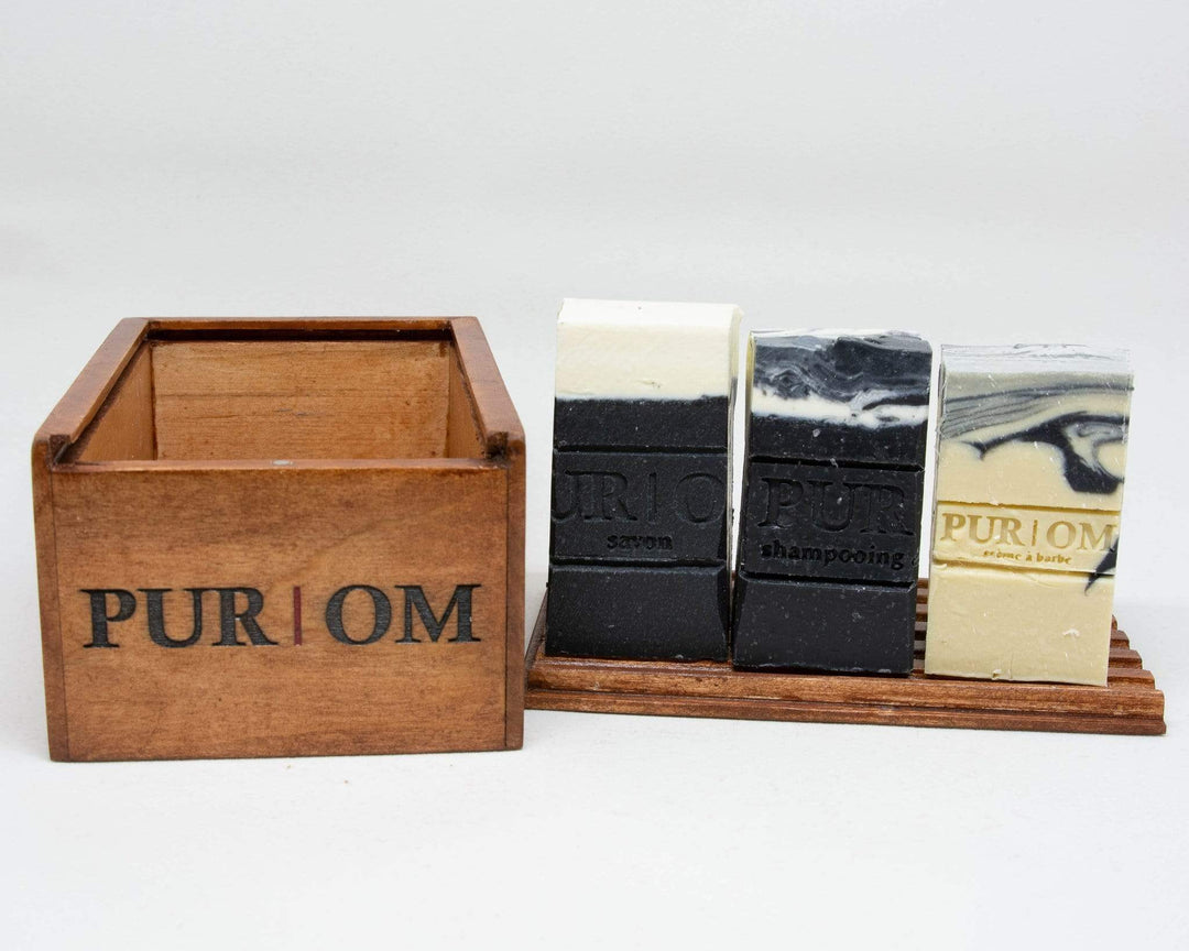 Pur Om Boîte à barre en bois