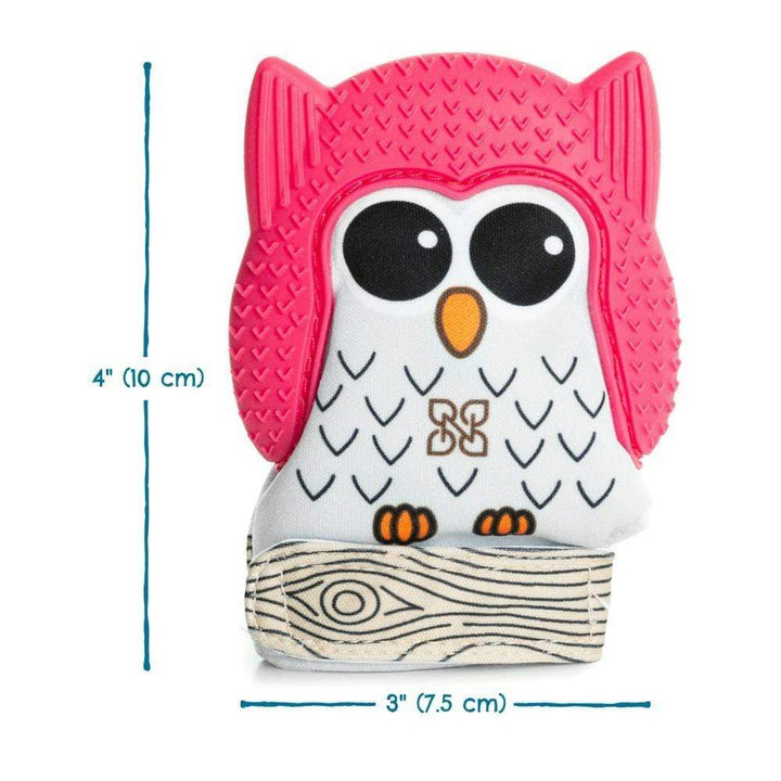 Pure Mitt Pure Mitt Taille unique Mitaine de dentition Pure Mitt fuchsia