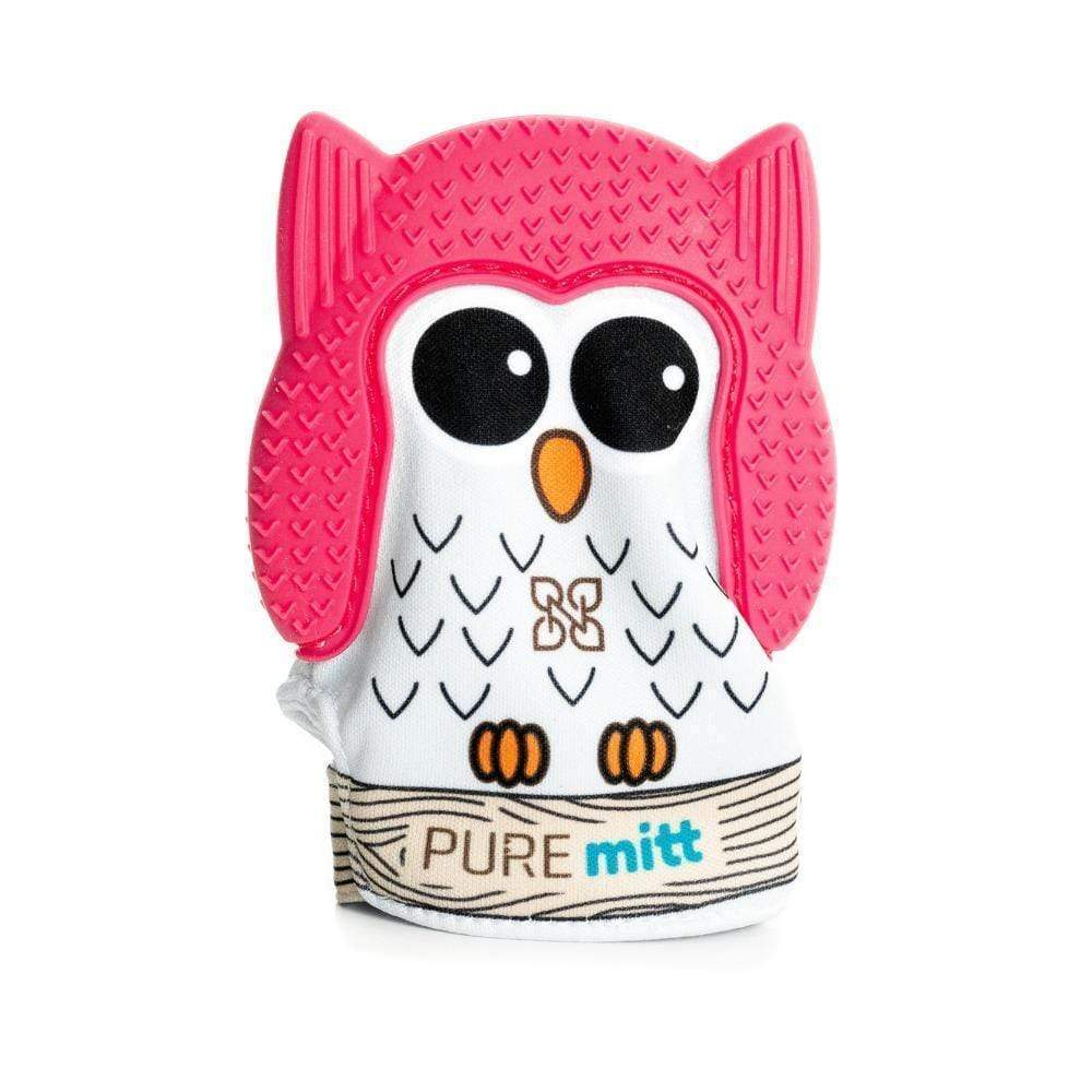 Pure Mitt Pure Mitt Taille unique Mitaine de dentition Pure Mitt fuchsia