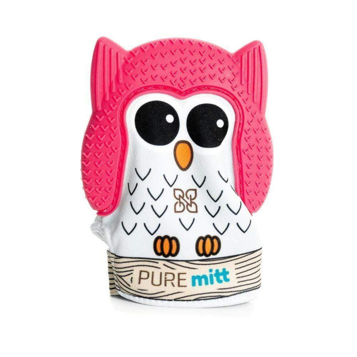 Pure Mitt Pure Mitt Taille unique Mitaine de dentition Pure Mitt fuchsia