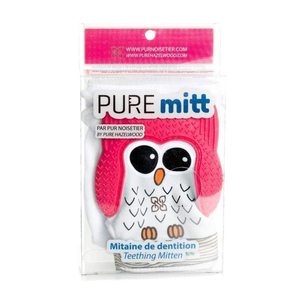 Pure Mitt Pure Mitt Taille unique Mitaine de dentition Pure Mitt fuchsia