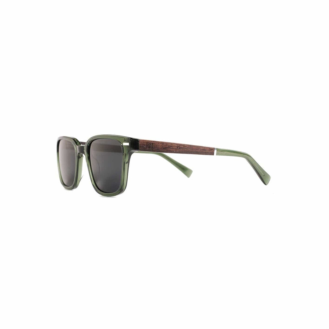 Roadtripmadewood Lunettes de soleil Lunette de soleil Escapade verte en bois