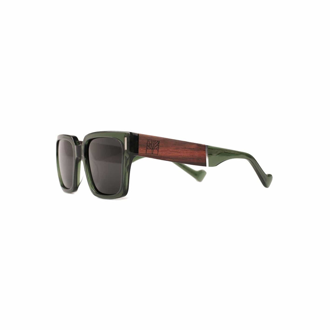 Roadtripmadewood Lunettes de soleil Lunette de soleil Expédition verte en bois