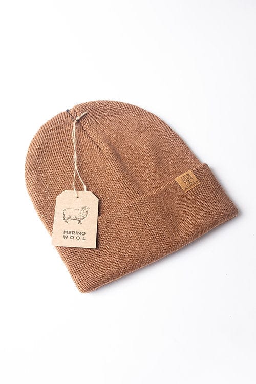 Roadtripmadewood Tuque Merinos marron